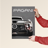 Pagani Zonda – Hypercar Rear View Poster